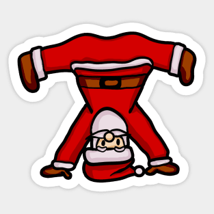 Santa Claus Doing Yoga Sticker